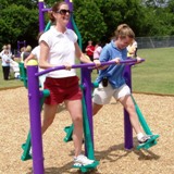 Outdoor Fitness Exercise Equipment Park Trail Course Burlington North Carolina NC